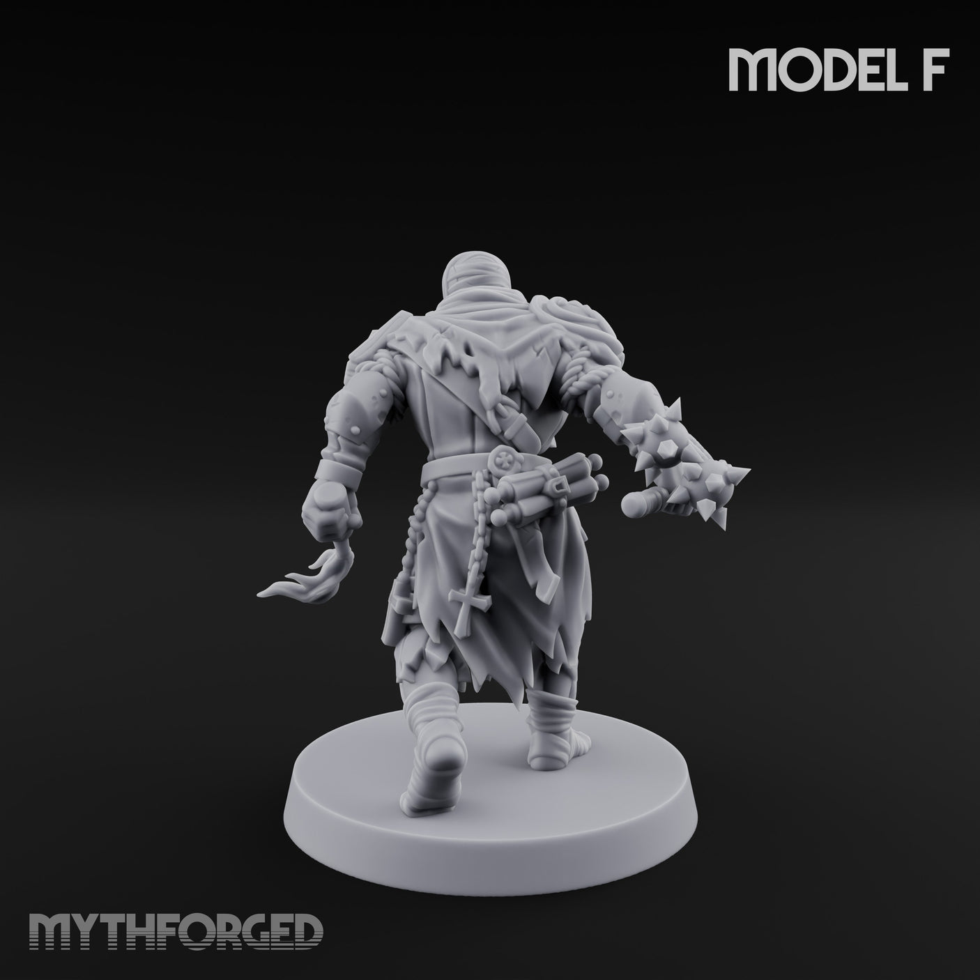 Cone Hatted Robed Human Pilgrim F Miniature for Dungeons and Dragons, Pathfinder or other TTRPGs