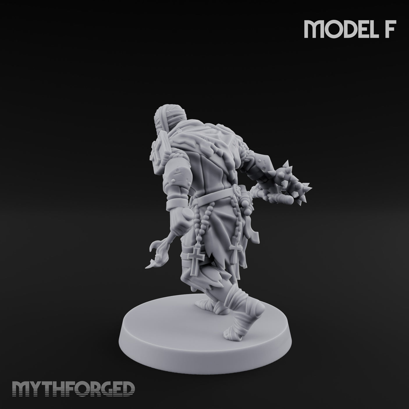 Cone Hatted Robed Human Pilgrim F Miniature for Dungeons and Dragons, Pathfinder or other TTRPGs