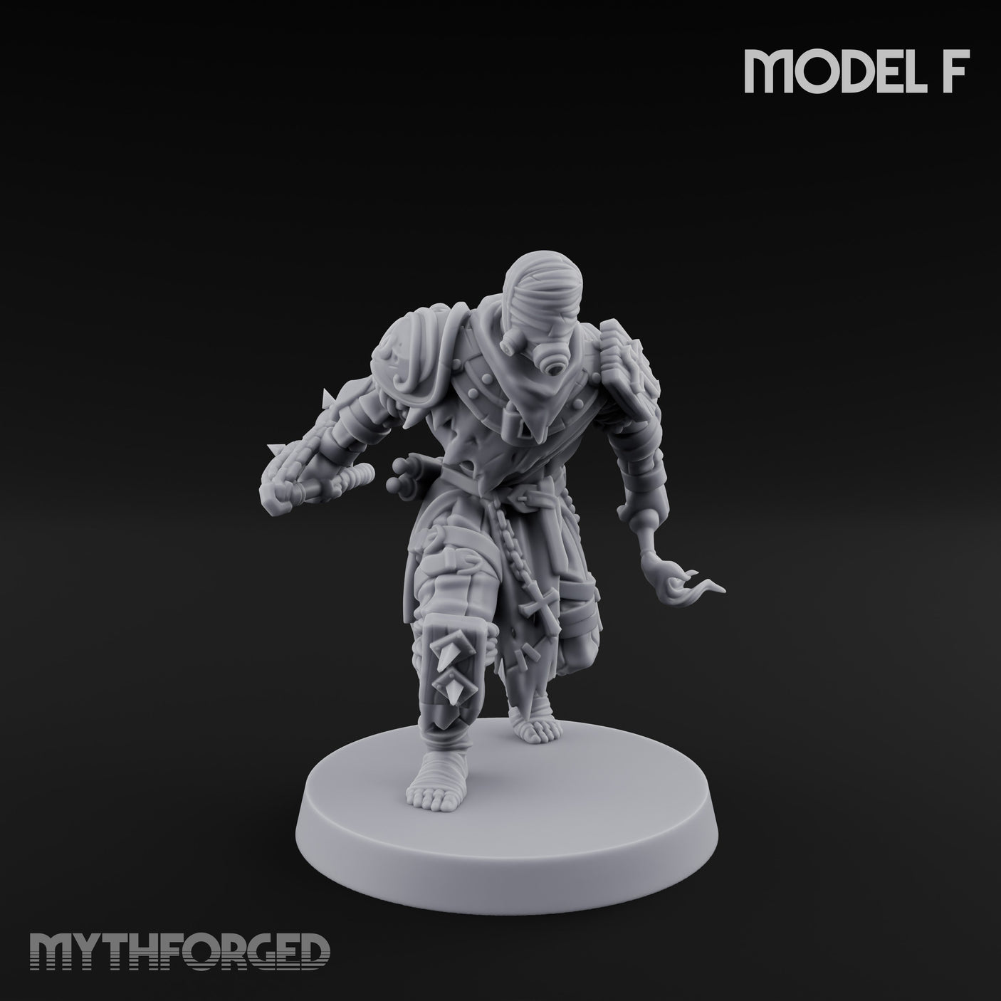 Cone Hatted Robed Human Pilgrim F Miniature for Dungeons and Dragons, Pathfinder or other TTRPGs