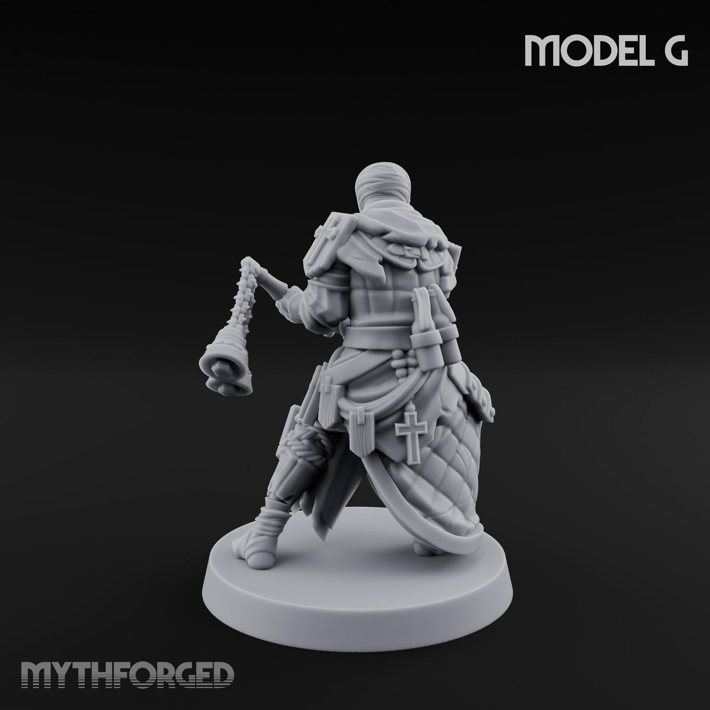 Cone Hatted Robed Human Pilgrim G Miniature for Dungeons and Dragons, Pathfinder or other TTRPGs