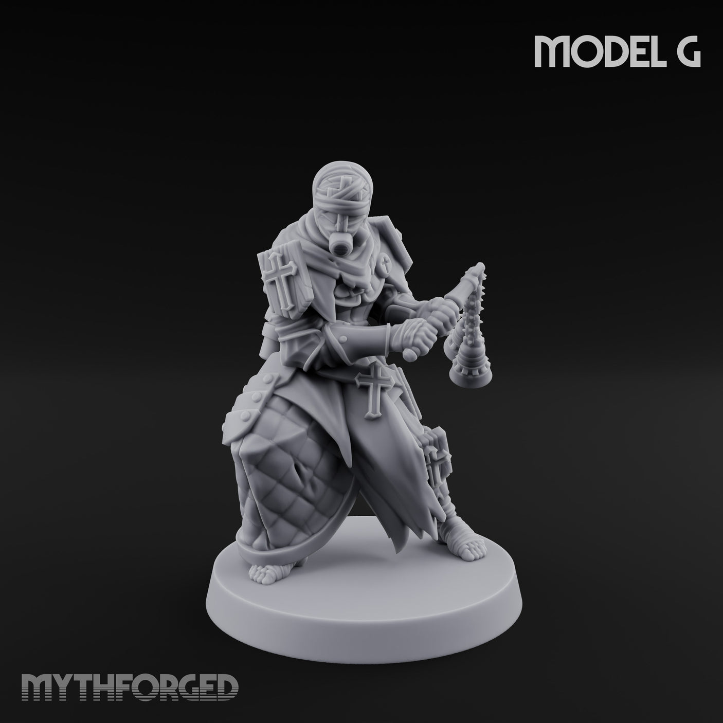 Cone Hatted Robed Human Pilgrim G Miniature for Dungeons and Dragons, Pathfinder or other TTRPGs