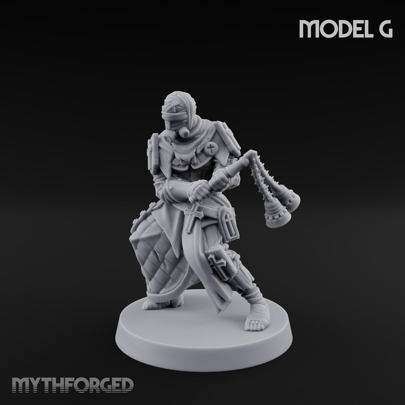 Cone Hatted Robed Human Pilgrim G Miniature for Dungeons and Dragons, Pathfinder or other TTRPGs