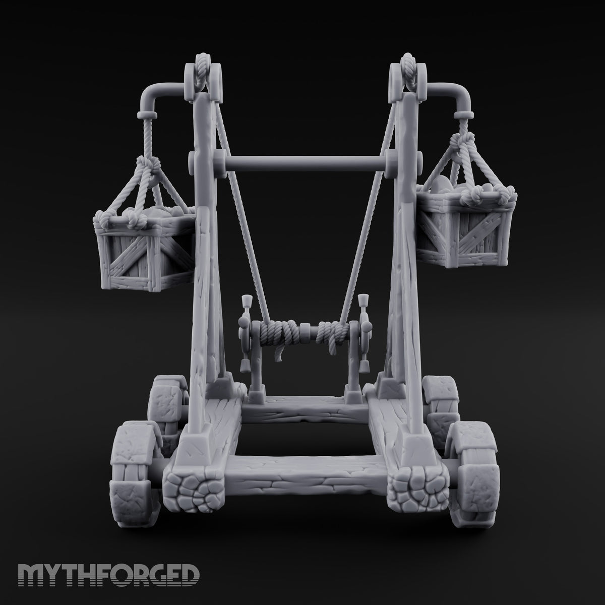 Pulleys, Planks and Plans Wooden Construction Site Terrain B