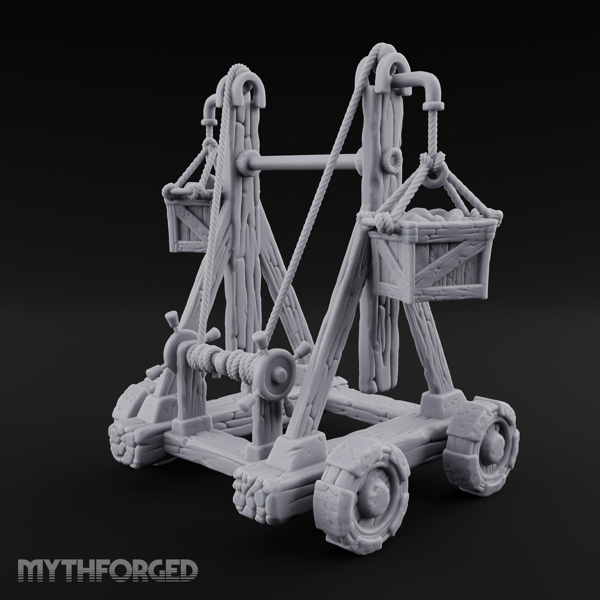 Pulleys, Planks and Plans Wooden Construction Site Terrain B