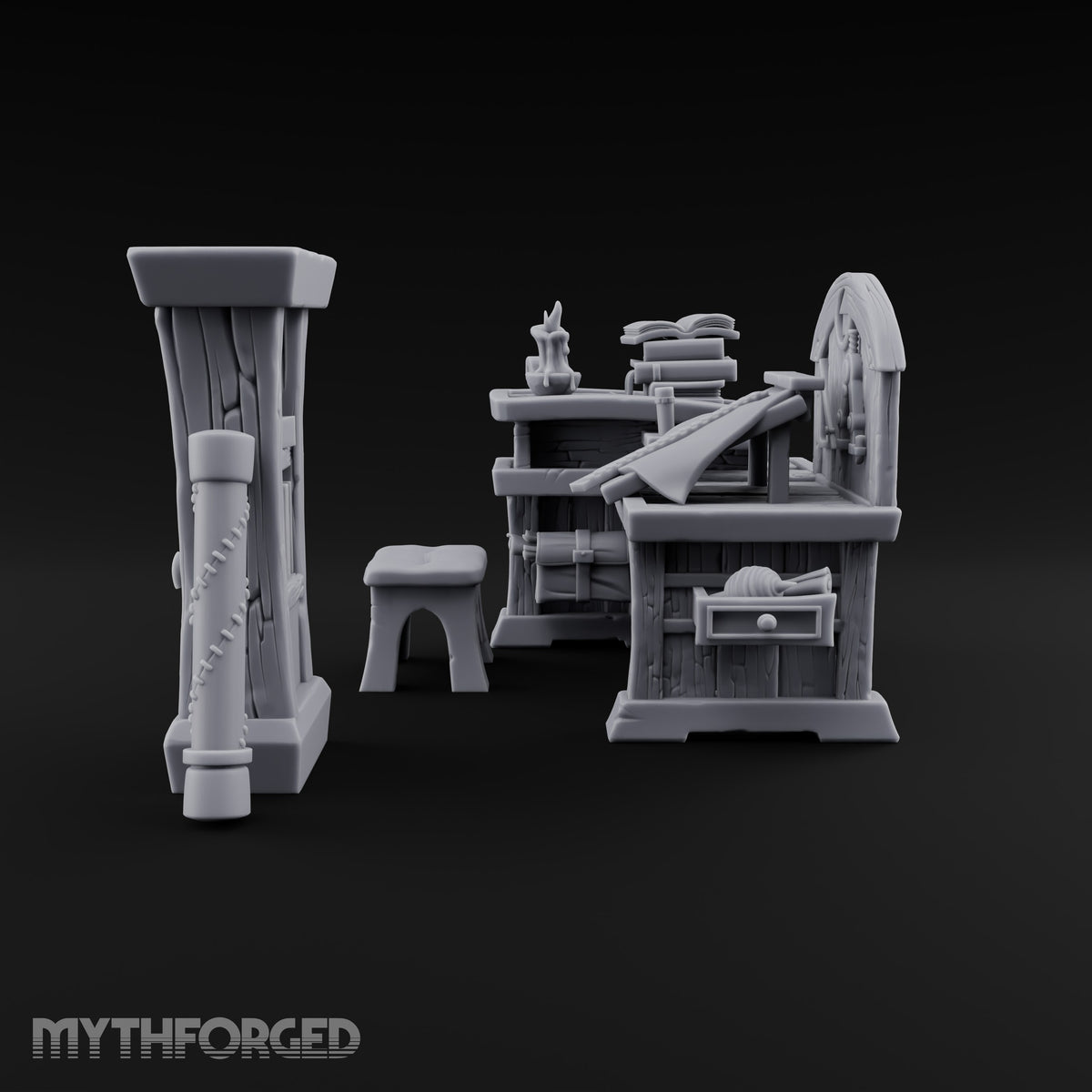 Pulleys, Planks and Plans Wooden Construction Site Terrain C