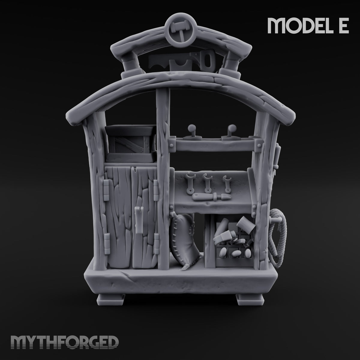 Pulleys, Planks and Plans Wooden Construction Site Terrain E