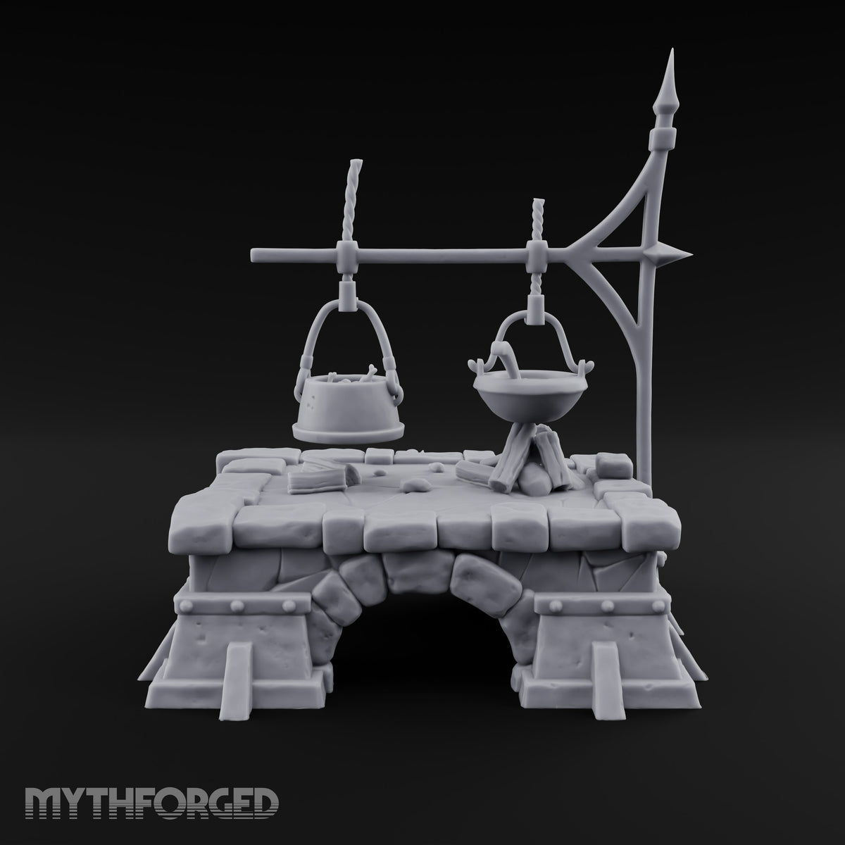 Two Pots, No Patience Stone Cooking Hearth