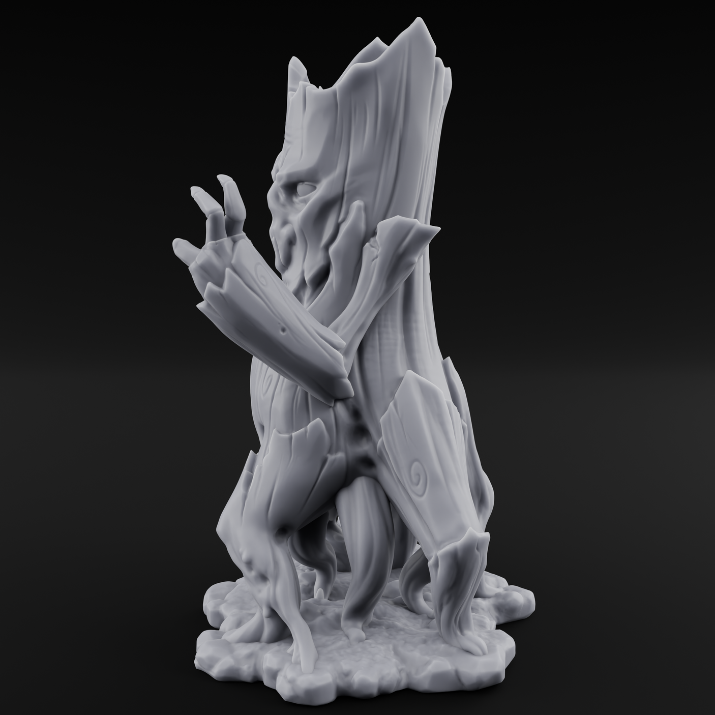 Rotting From Within Treant Corrupted Miniature for Dungeons and Dragons, Pathfinder or other TTRPGs