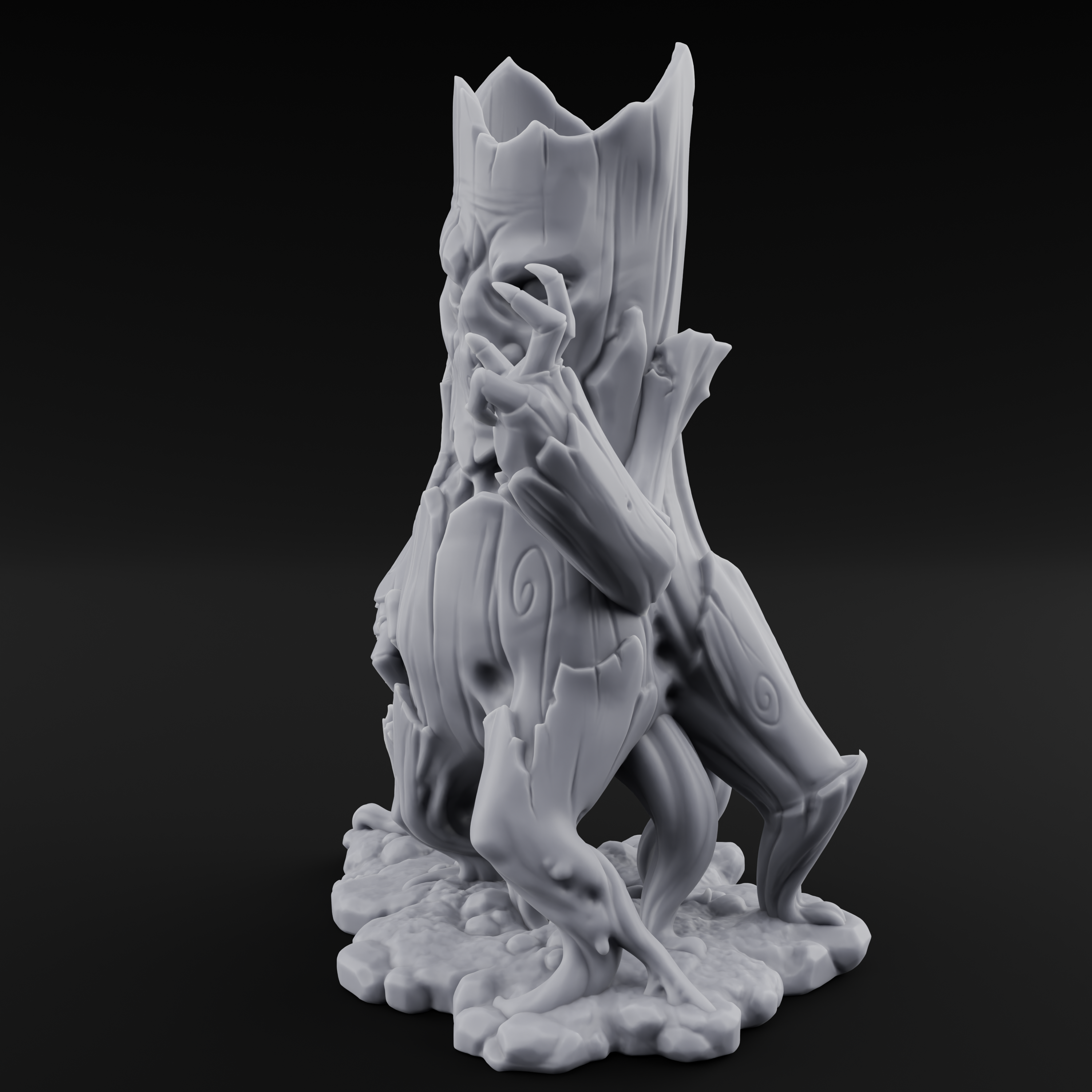 Rotting From Within Treant Corrupted Miniature for Dungeons and Dragons, Pathfinder or other TTRPGs