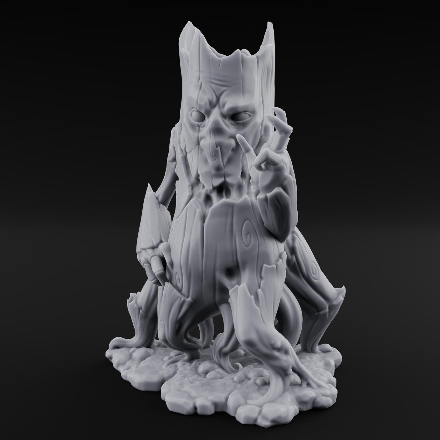 Rotting From Within Treant Corrupted Miniature for Dungeons and Dragons, Pathfinder or other TTRPGs