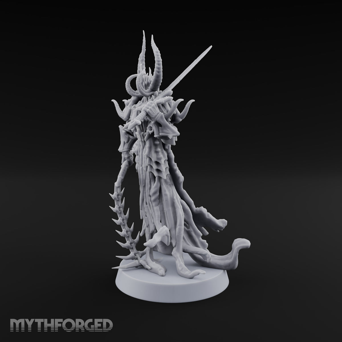 Drags a Spine, Trails a Hem Bone Devil Warrior — B