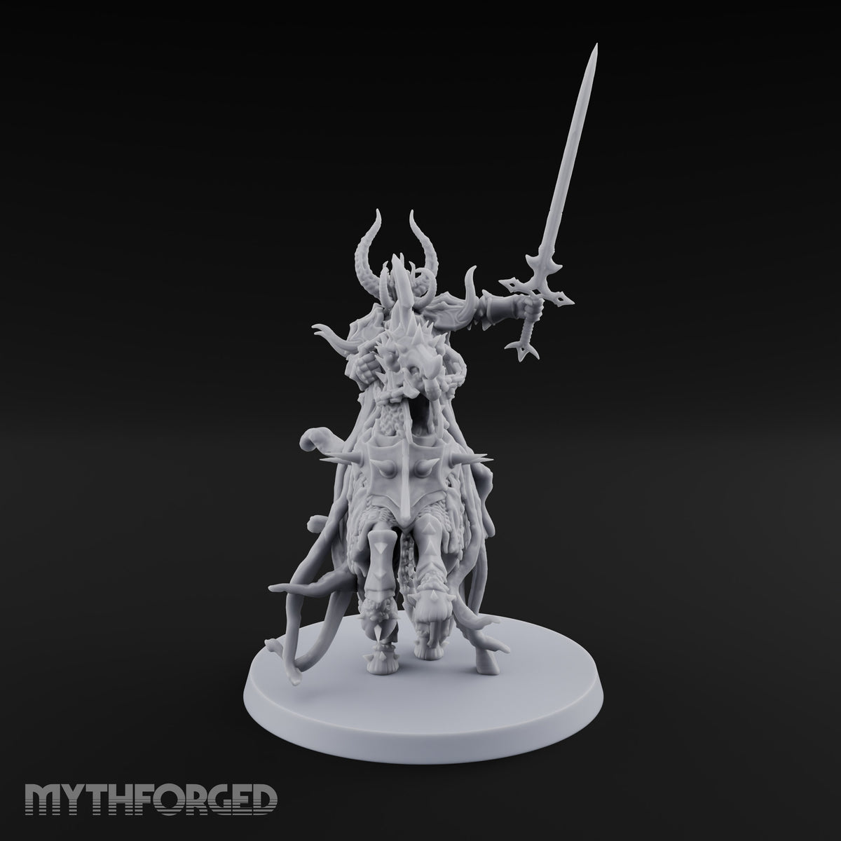 Blade Up, Horns Forward Death Knight Rider