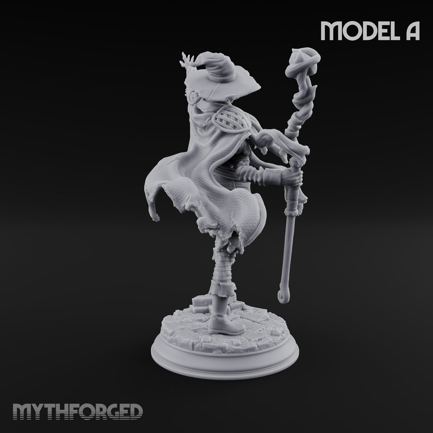 Corruption Spreading Human Warlock A Miniature for Dungeons and Dragons, Pathfinder or other TTRPGs