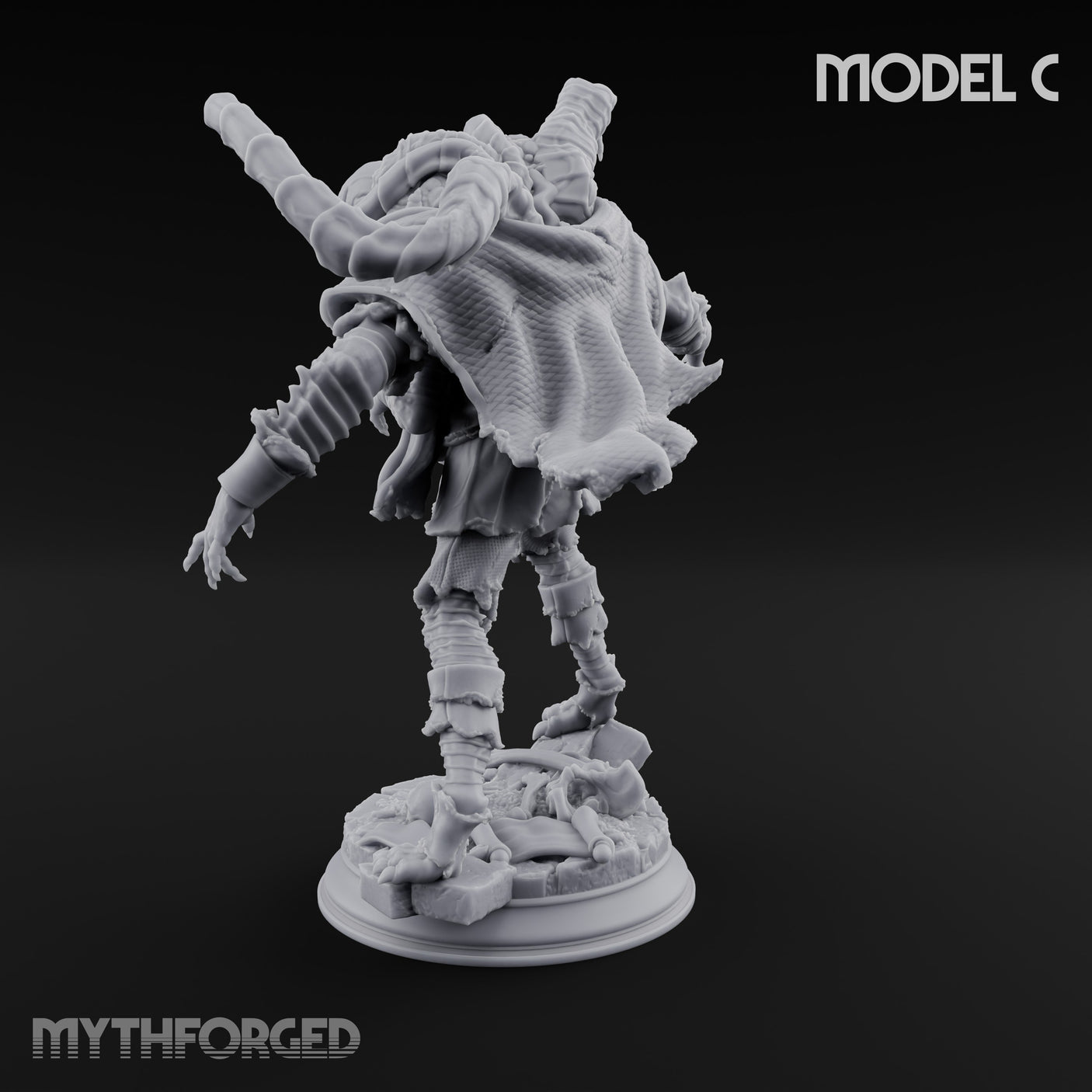 Corruption Spreading Human Warlock C Miniature for Dungeons and Dragons, Pathfinder or other TTRPGs