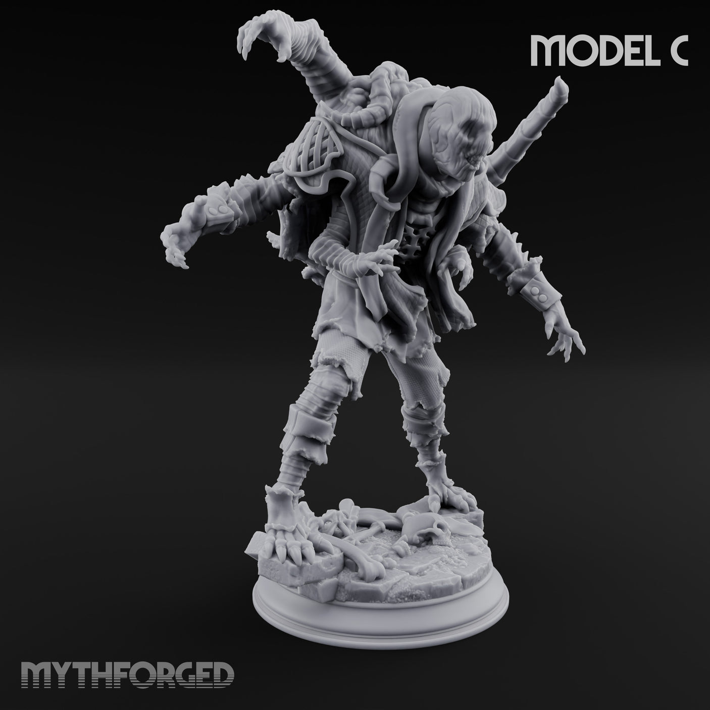 Corruption Spreading Human Warlock C Miniature for Dungeons and Dragons, Pathfinder or other TTRPGs