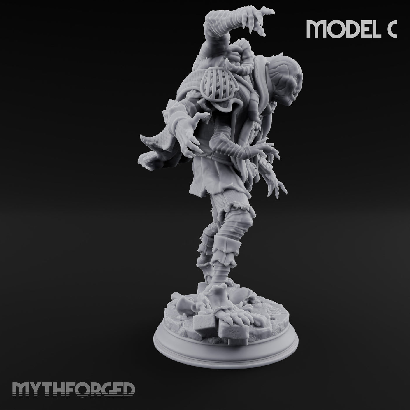 Corruption Spreading Human Warlock C Miniature for Dungeons and Dragons, Pathfinder or other TTRPGs