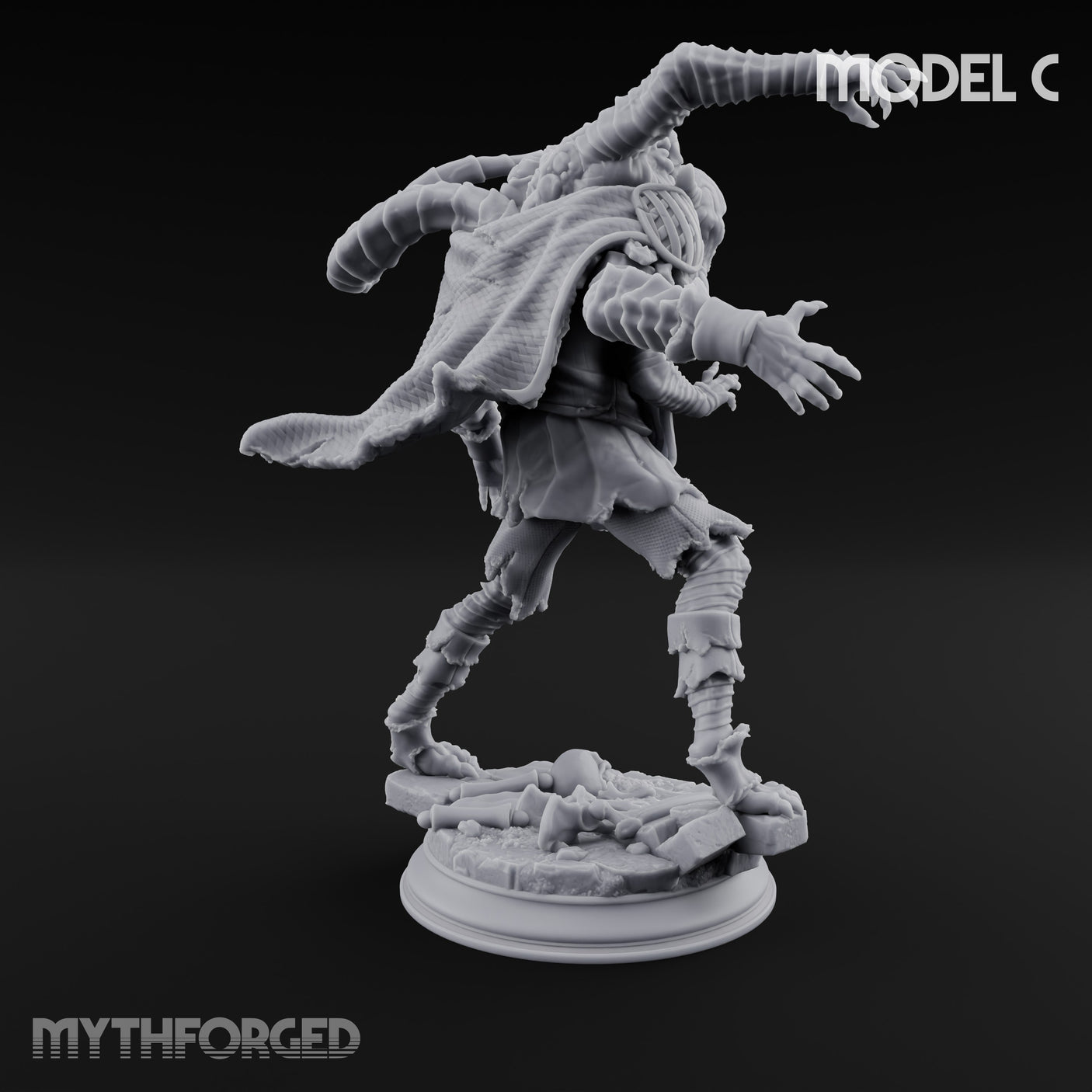 Corruption Spreading Human Warlock C Miniature for Dungeons and Dragons, Pathfinder or other TTRPGs