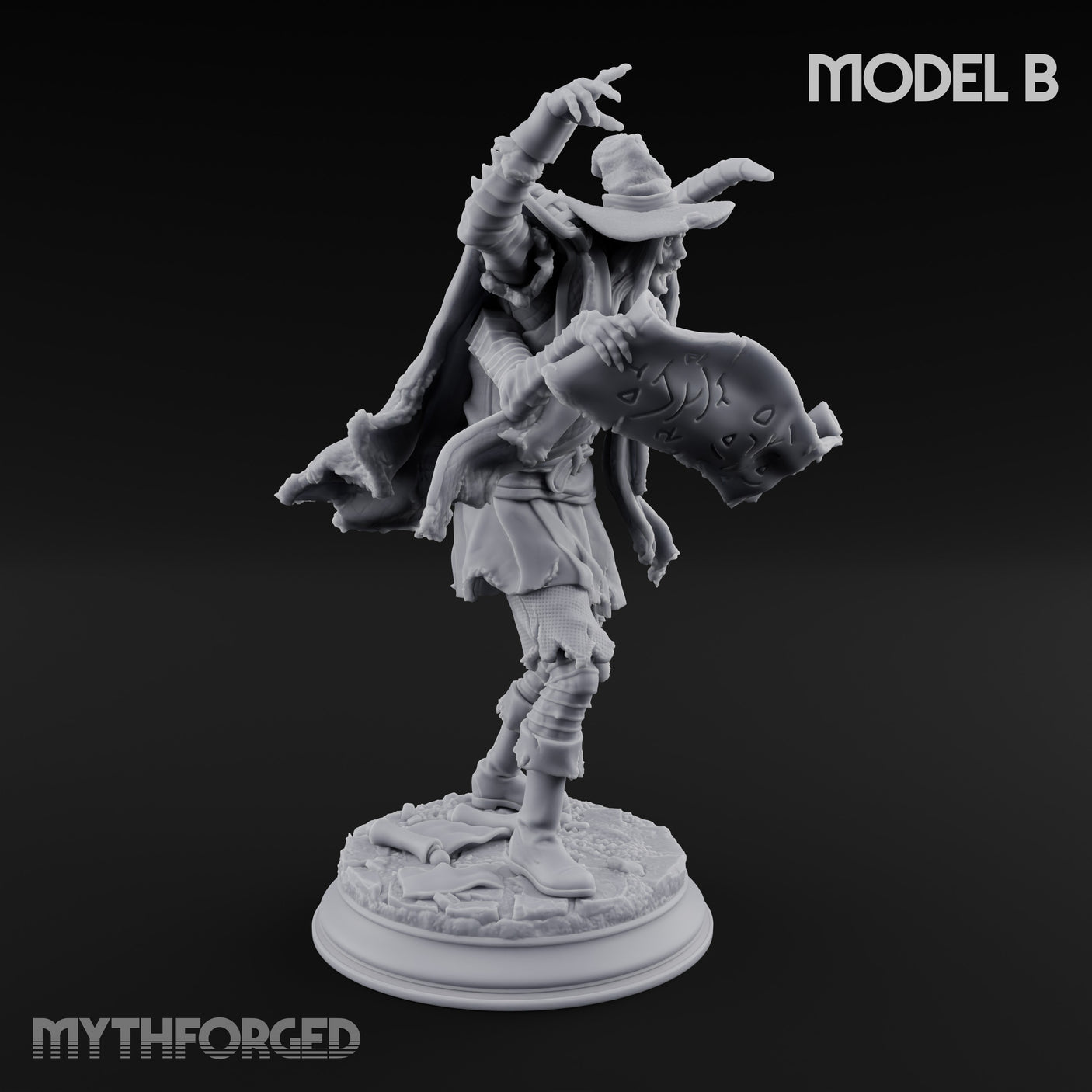 Corruption Spreading Human Warlocks Miniature for Dungeons and Dragons, Pathfinder or other TTRPGs
