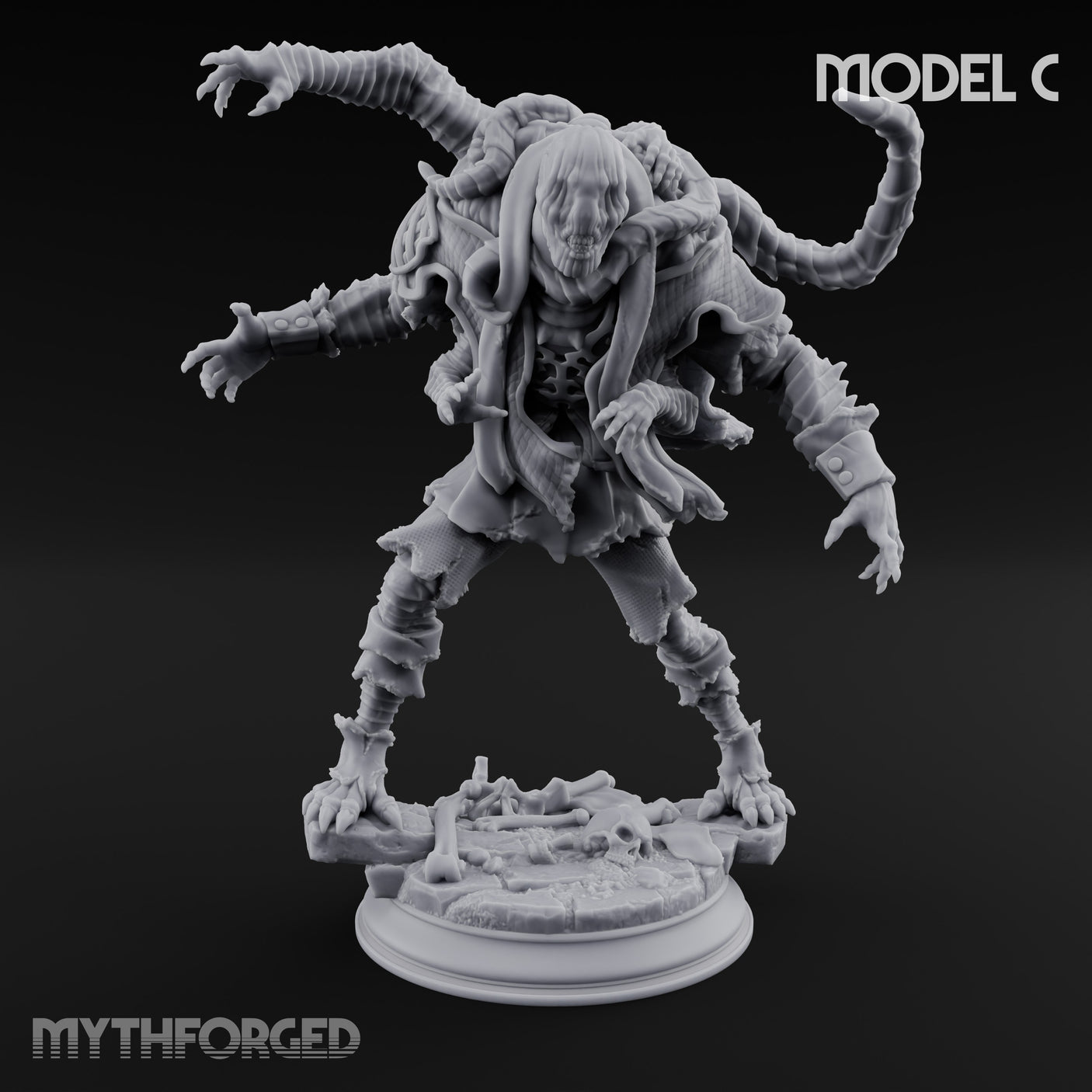 Corruption Spreading Human Warlocks Miniature for Dungeons and Dragons, Pathfinder or other TTRPGs