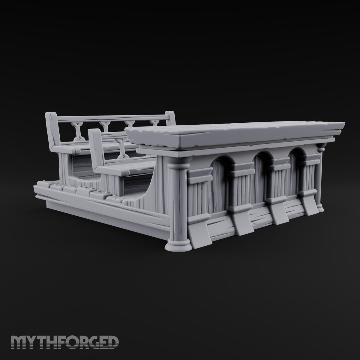 Objection Sustained, Furniture Assembled Wooden Courtroom Furniture Set — D