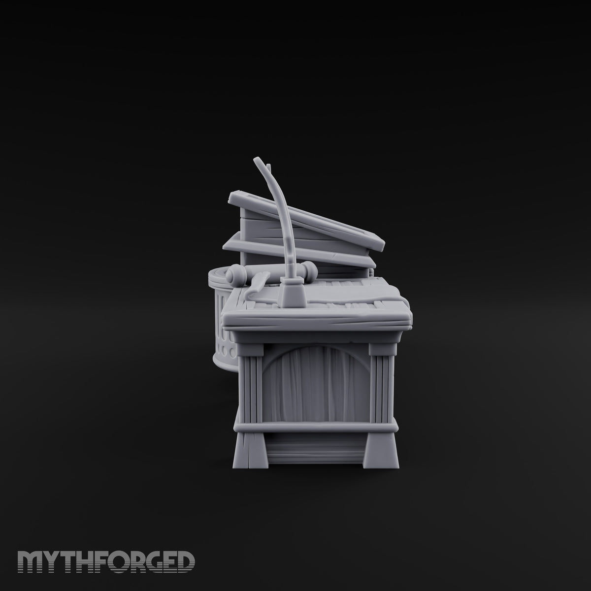 Objection Sustained, Furniture Assembled Wooden Courtroom Furniture E