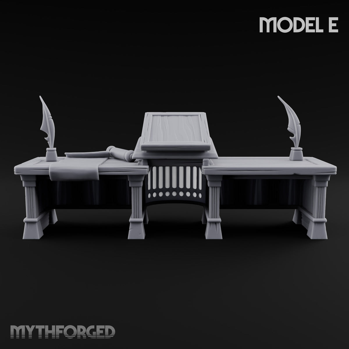 Objection Sustained, Furniture Assembled Wooden Courtroom Furniture Set — E