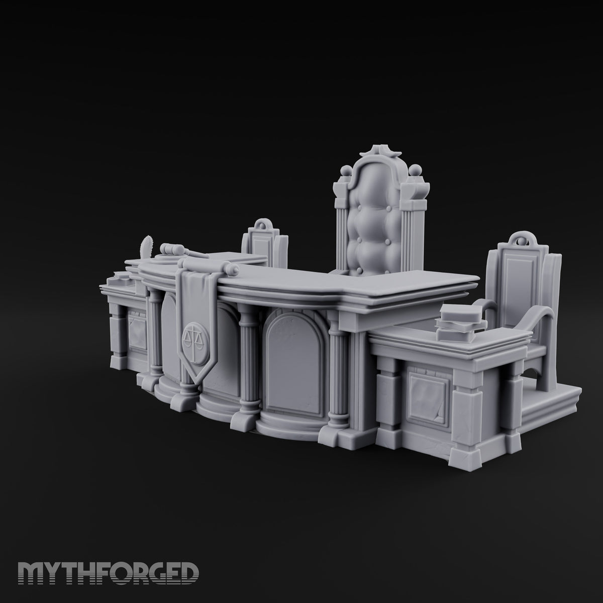 Objection Sustained, Furniture Assembled Wooden Courtroom Furniture F