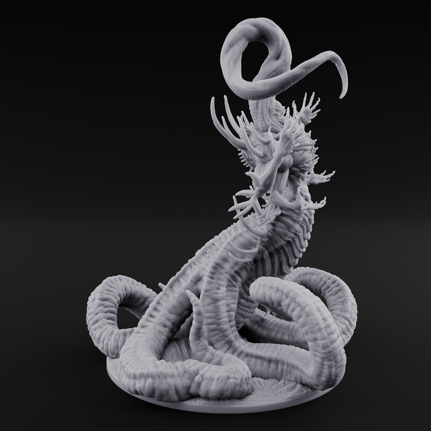 Tendrils Unfurling Crawling Chaos Nyarlathotep Miniature for Dungeons and Dragons, Pathfinder or other TTRPGs
