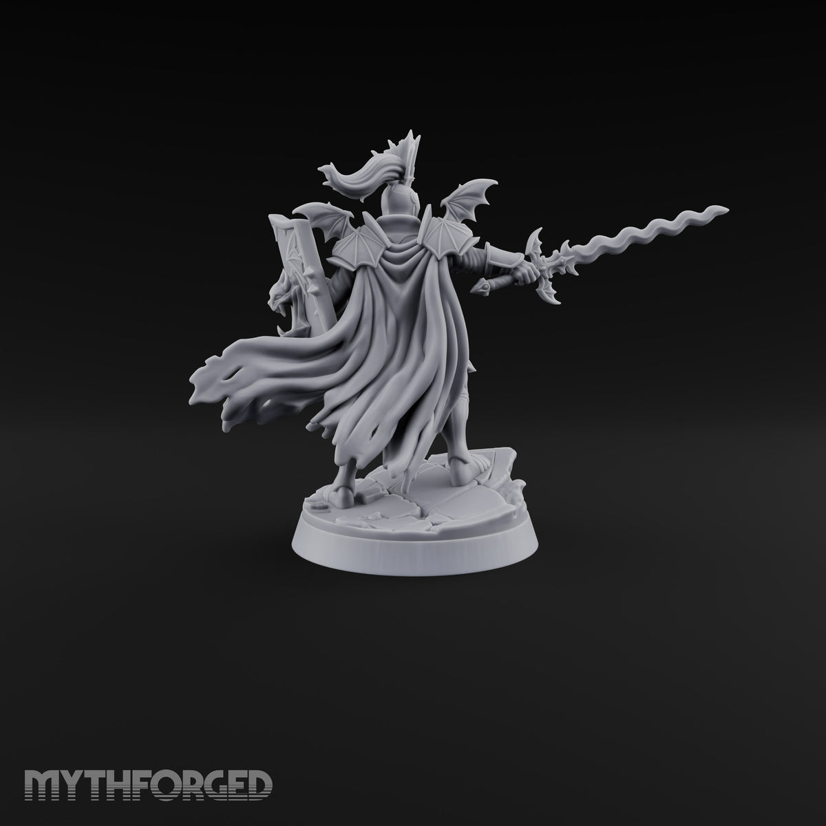 Holding the Line Vampire Guard Miniature for Dungeons and Dragons, Pathfinder or other TTRPGs
