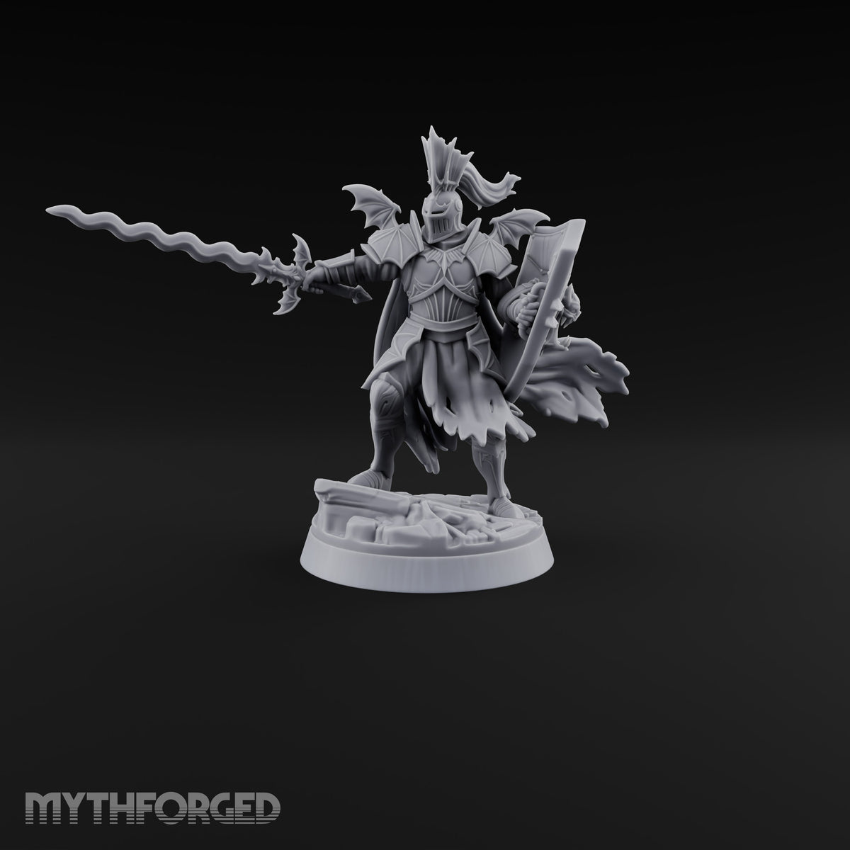 Holding the Line Vampire Guard Miniature for Dungeons and Dragons, Pathfinder or other TTRPGs