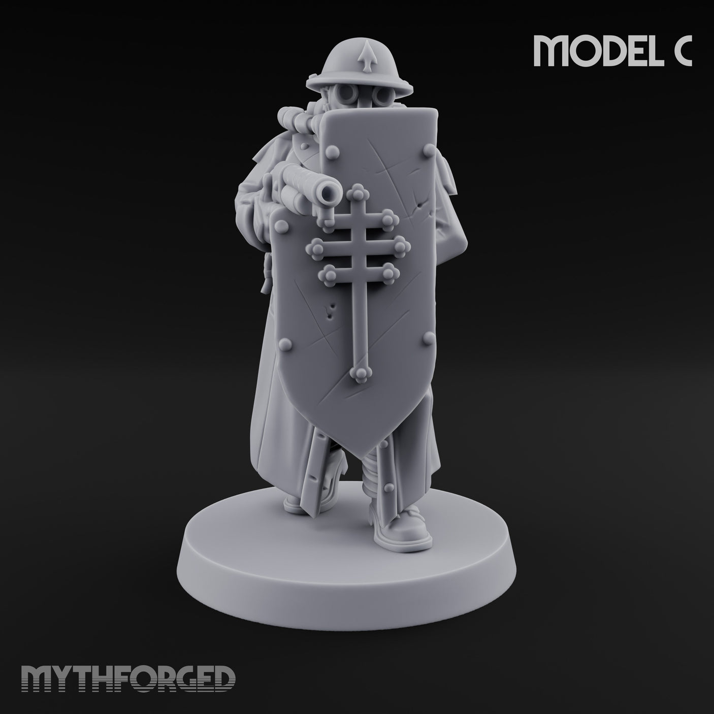 Cross Emblazoned Gun Bearing Ashen Trooper C gallery 1
