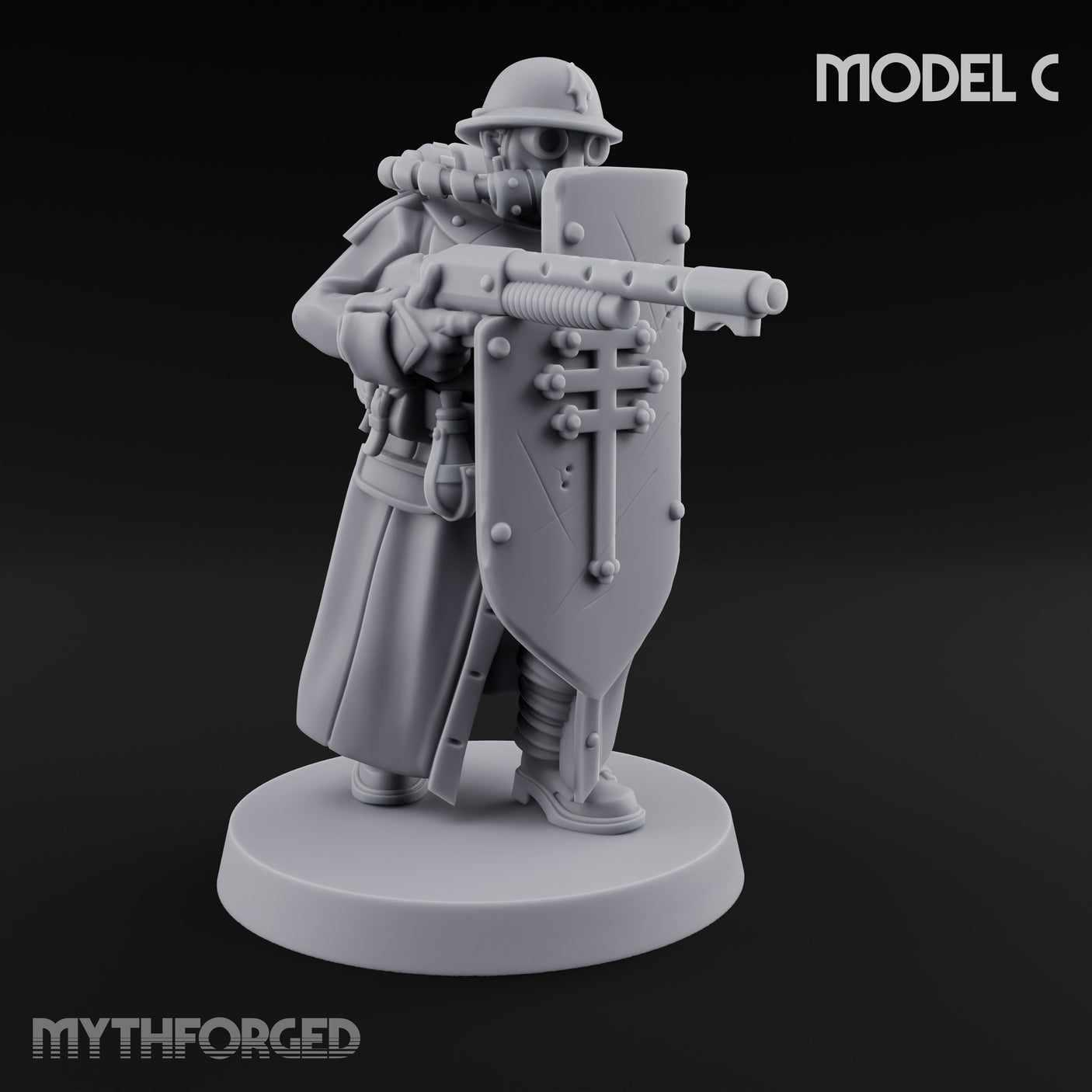 Cross Emblazoned Gun Bearing Ashen Trooper C gallery 2