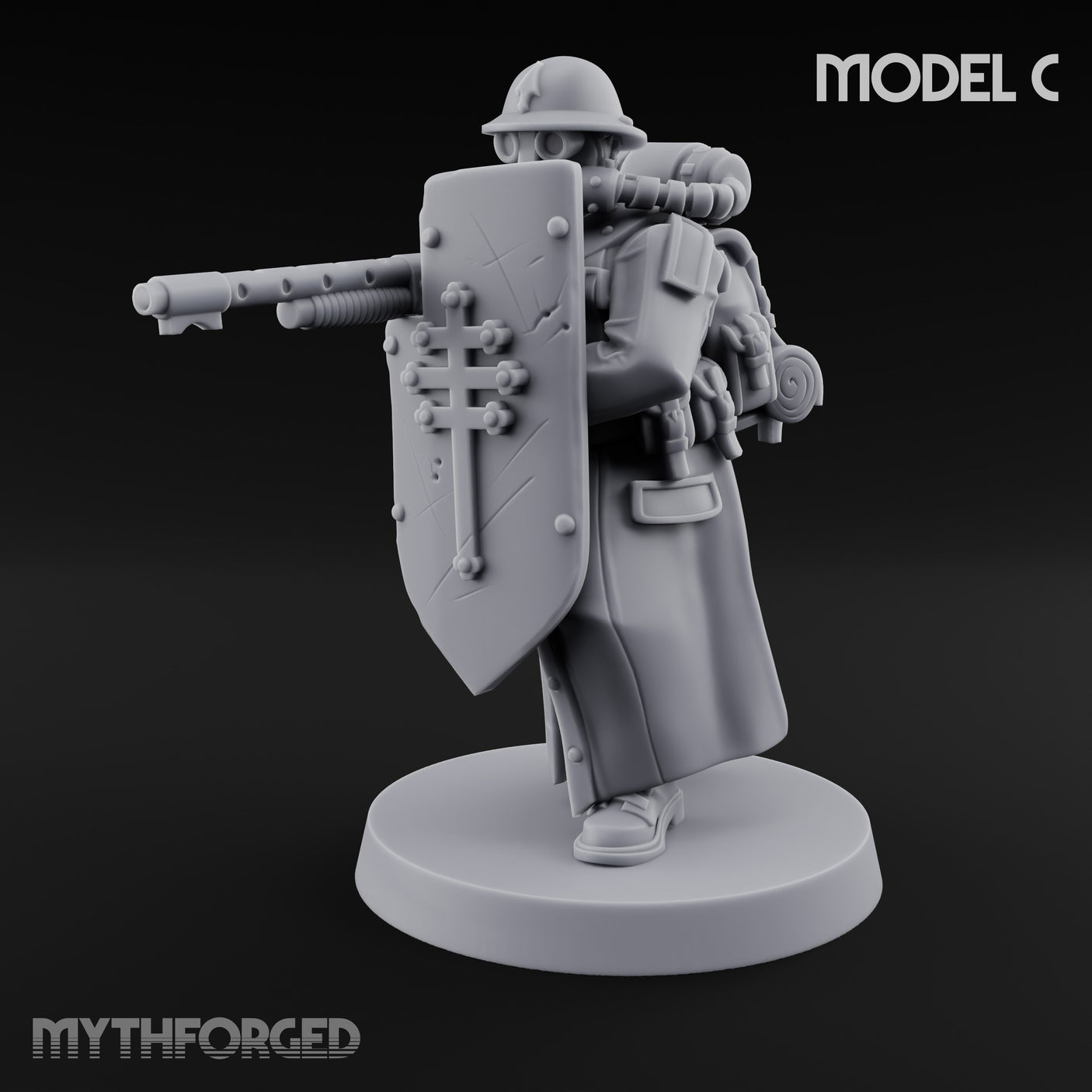 Cross Emblazoned Gun Bearing Ashen Trooper C gallery 8