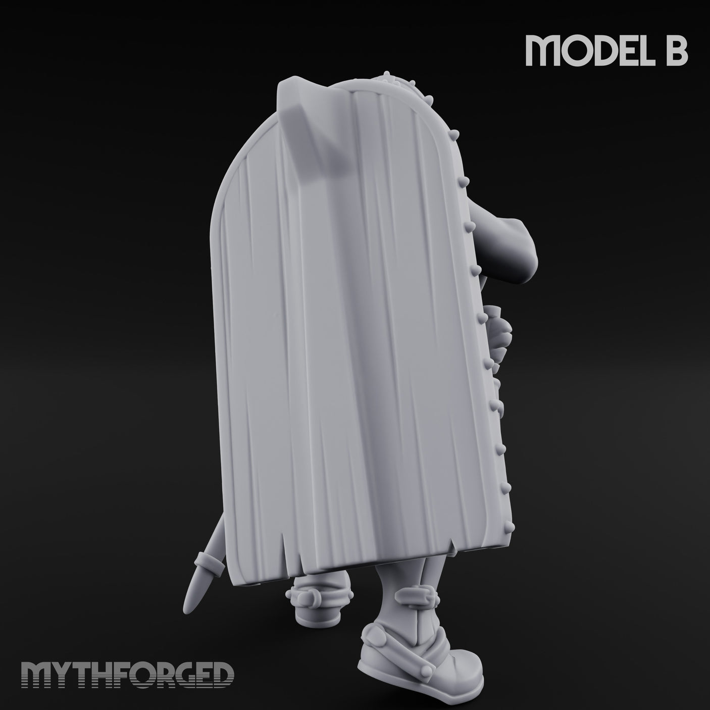 Crossbow Cranking Human Crossbowman B Miniature for Dungeons and Dragons, Pathfinder or other TTRPGs