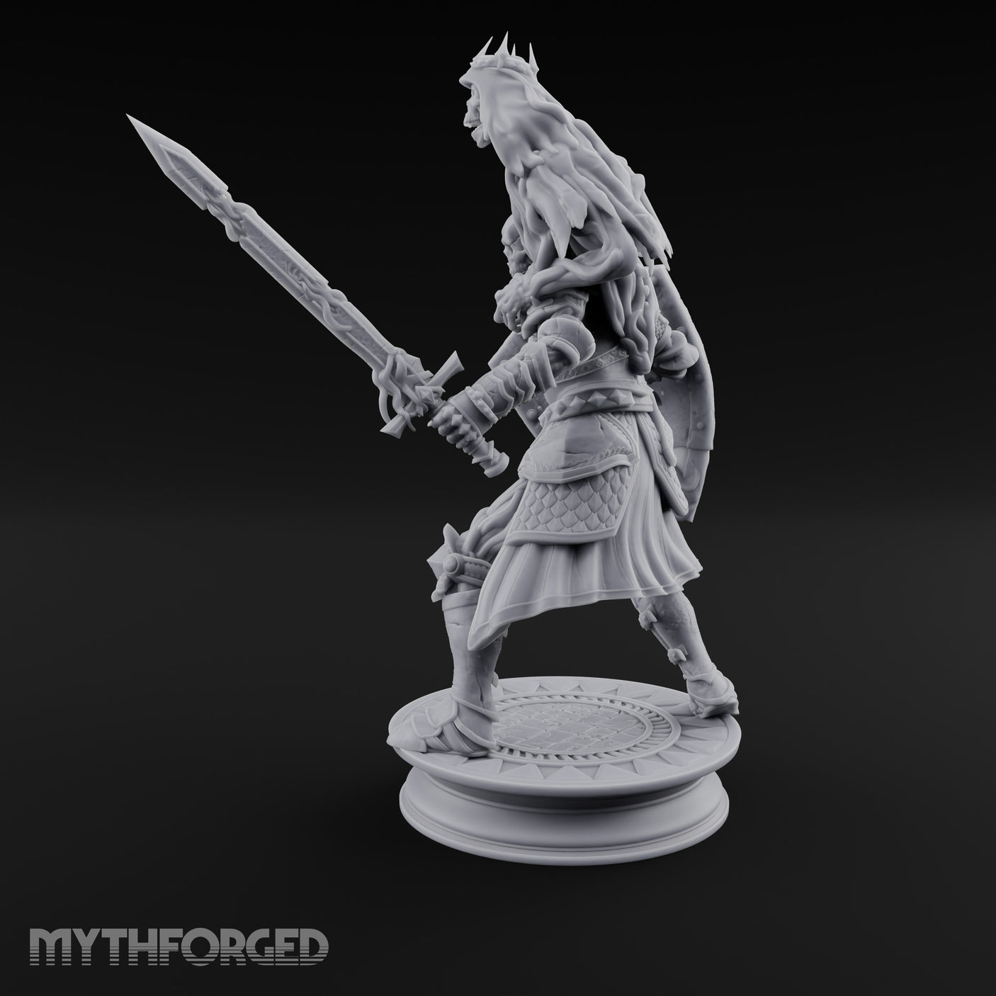 Crown Wearing Sword Thrusting Skeleton King gallery 11