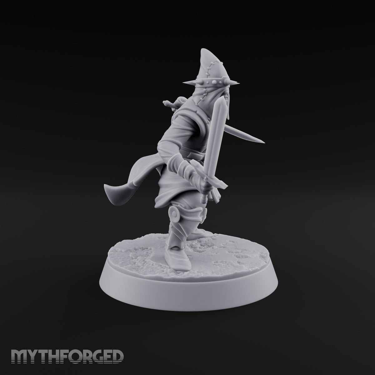 Masks On, Doctrine Off Human Cultist A — Sword & Curved Blade