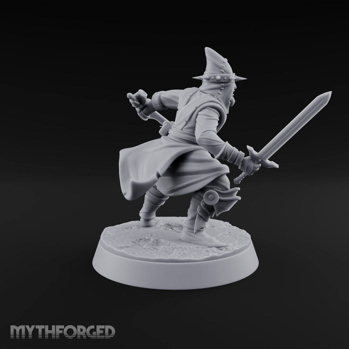 Masks On, Doctrine Off Human Cultist A — Sword & Curved Blade