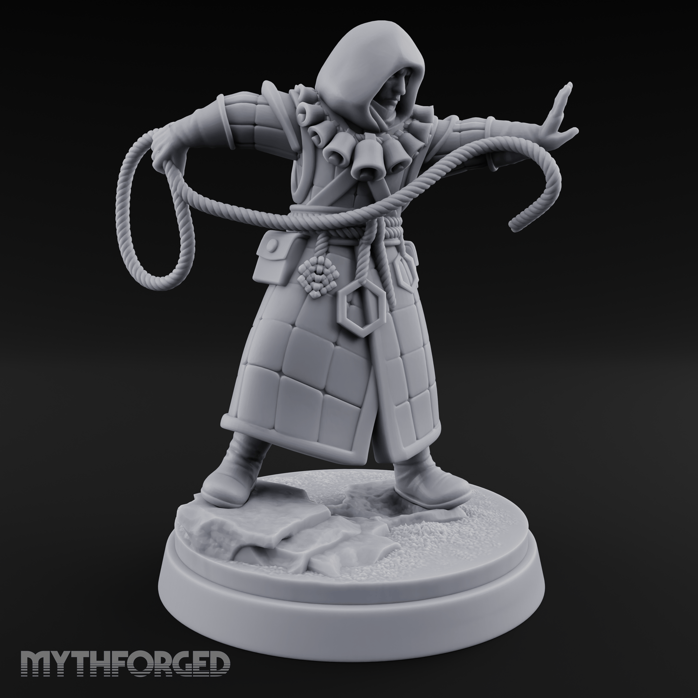 Ropes Juggling Conjurer Human Cultist Miniature for Dungeons and Dragons, Pathfinder or other TTRPGs