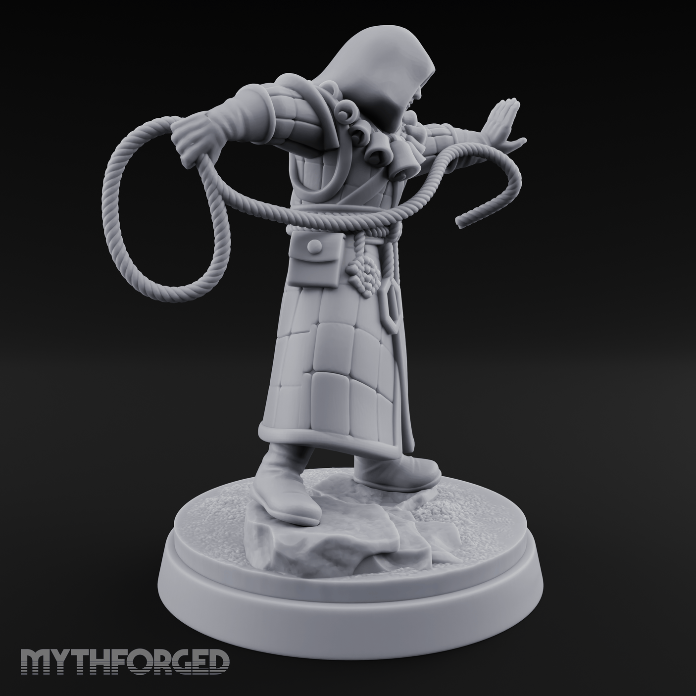 Ropes Juggling Conjurer Human Cultist Miniature for Dungeons and Dragons, Pathfinder or other TTRPGs