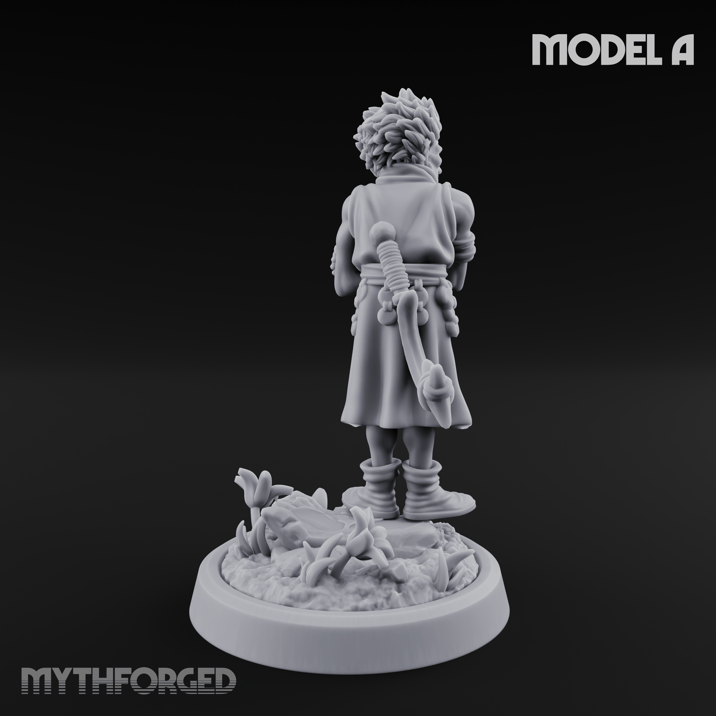 Whispering Wickedness Human Cultist A Miniature for Dungeons and Dragons, Pathfinder or other TTRPGs