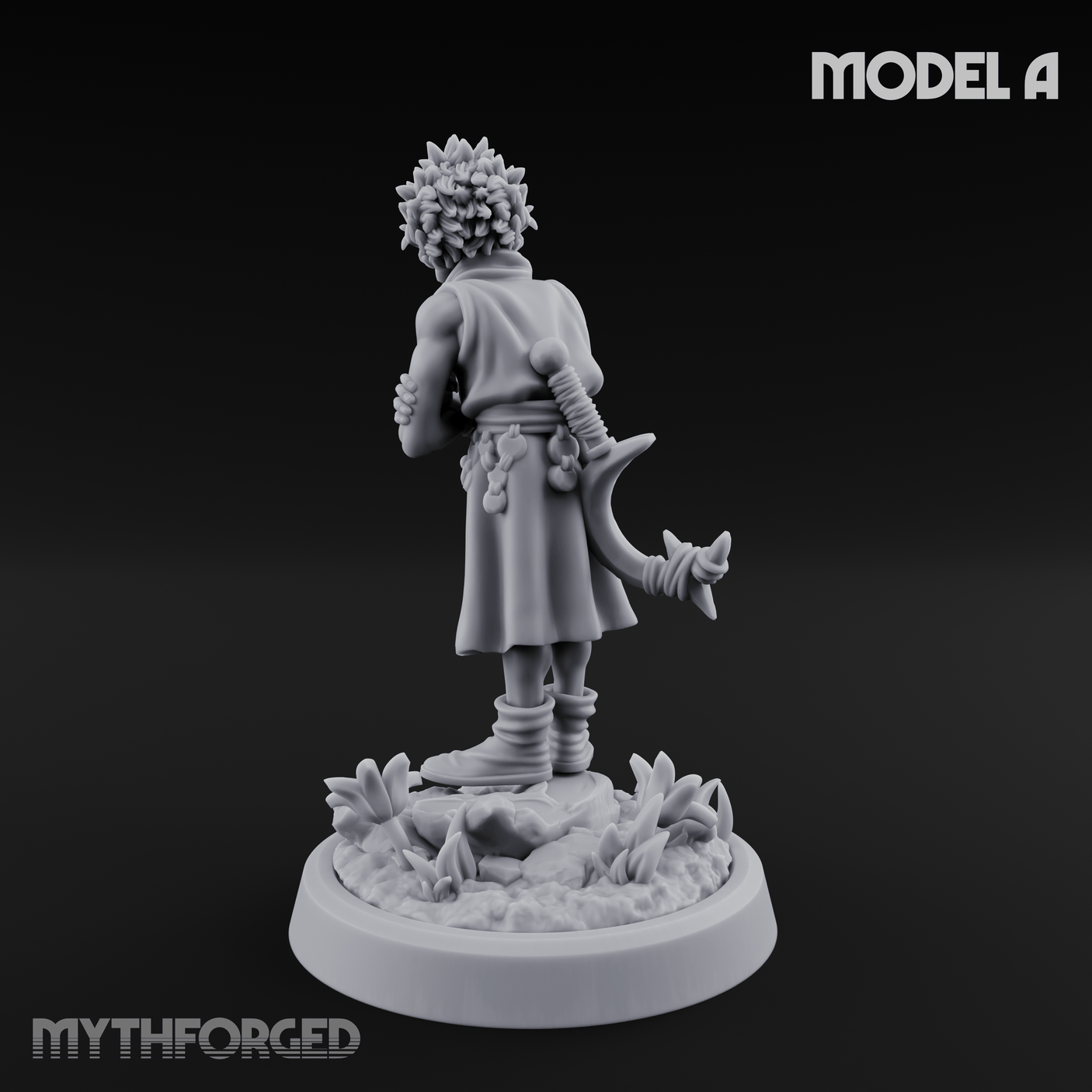 Whispering Wickedness Human Cultist A Miniature for Dungeons and Dragons, Pathfinder or other TTRPGs