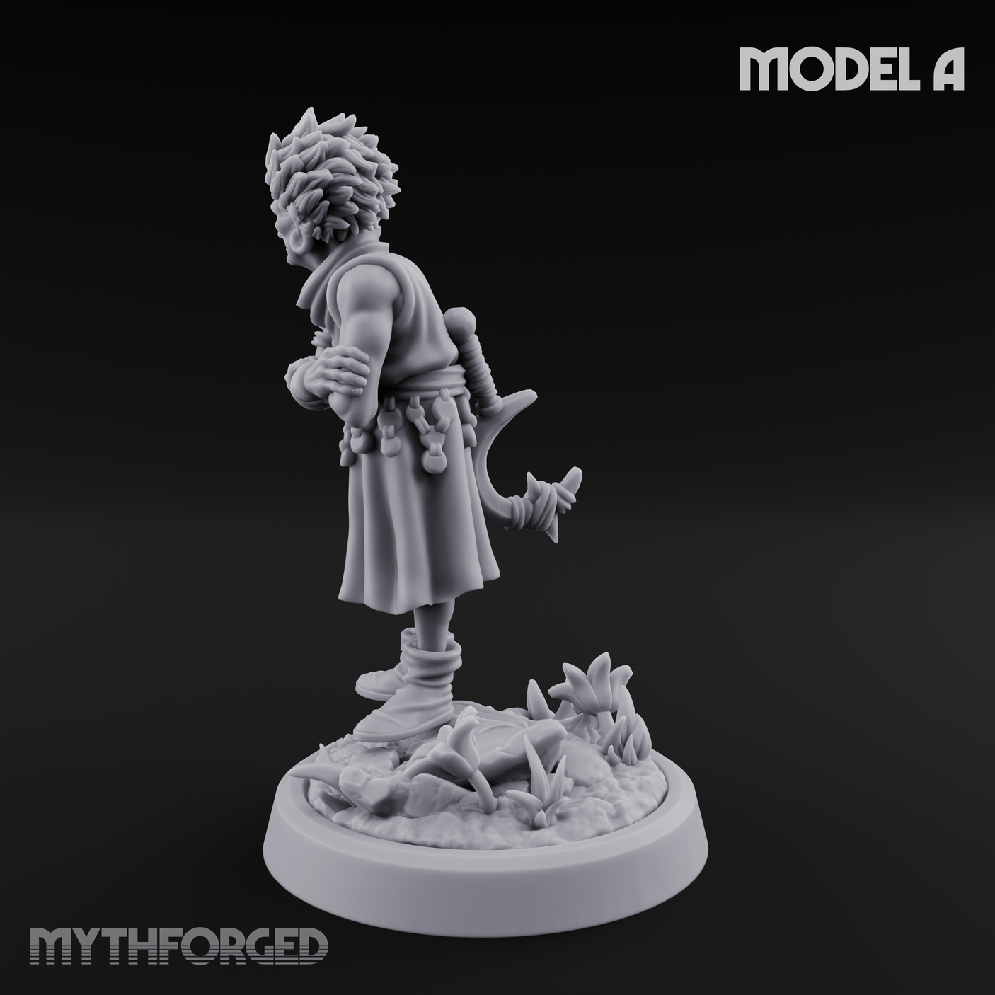 Whispering Wickedness Human Cultist A Miniature for Dungeons and Dragons, Pathfinder or other TTRPGs