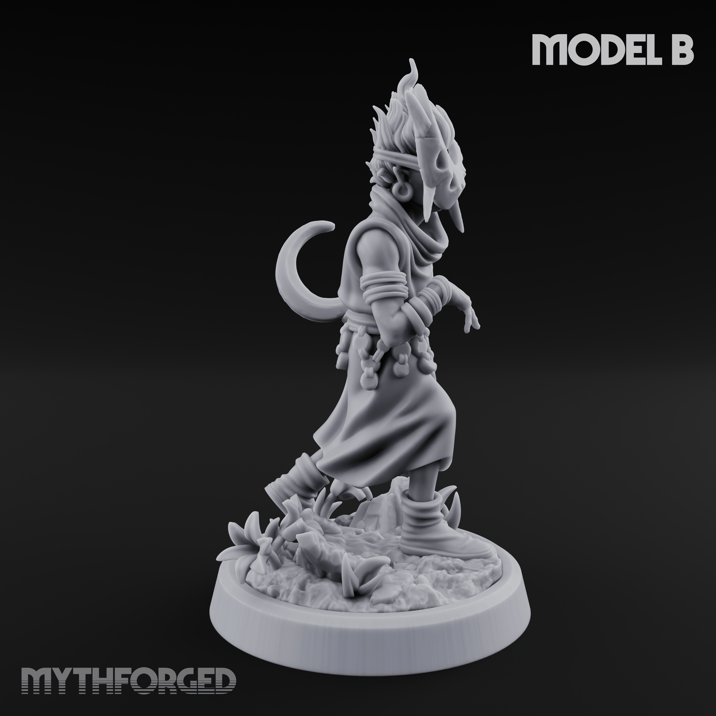 Whispering Wickedness Human Cultist B Miniature for Dungeons and Dragons, Pathfinder or other TTRPGs