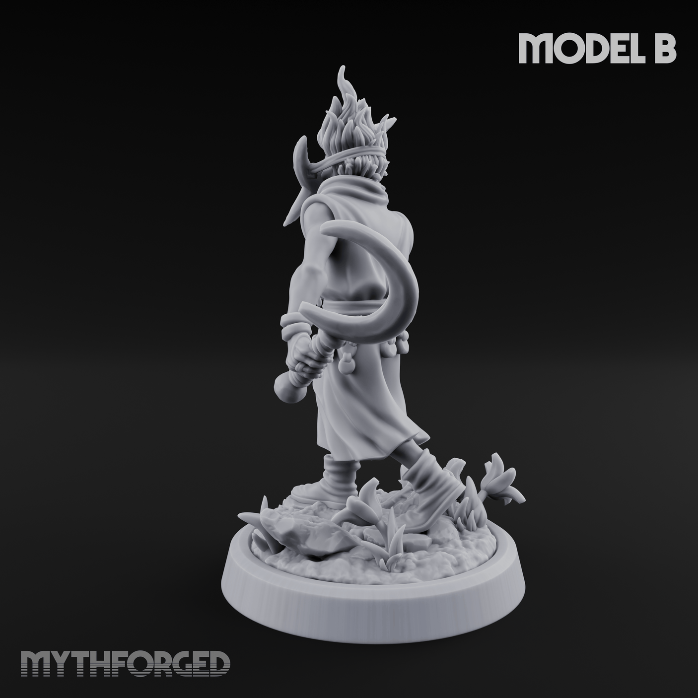 Whispering Wickedness Human Cultist B Miniature for Dungeons and Dragons, Pathfinder or other TTRPGs