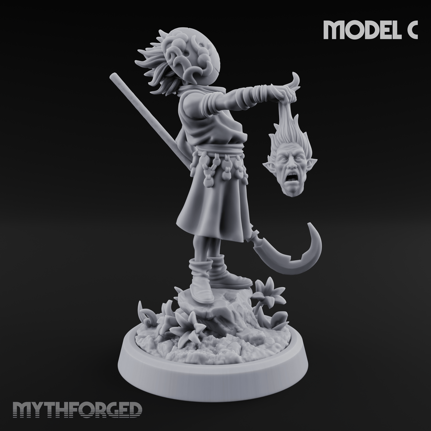 Whispering Wickedness Human Cultist Miniature for Dungeons and Dragons, Pathfinder or other TTRPGs