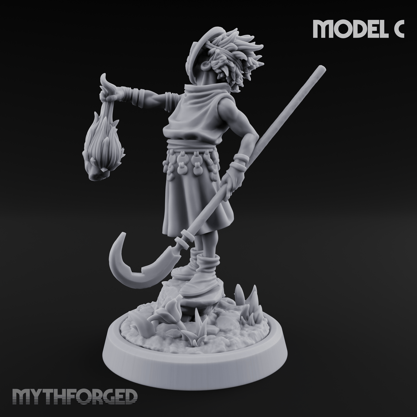 Whispering Wickedness Human Cultist C Miniature for Dungeons and Dragons, Pathfinder or other TTRPGs