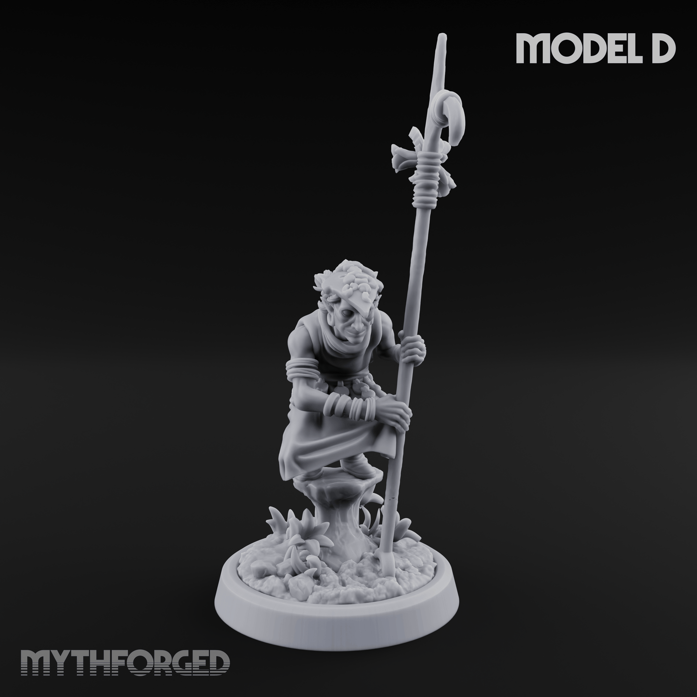 Whispering Wickedness Human Cultist Miniature for Dungeons and Dragons, Pathfinder or other TTRPGs