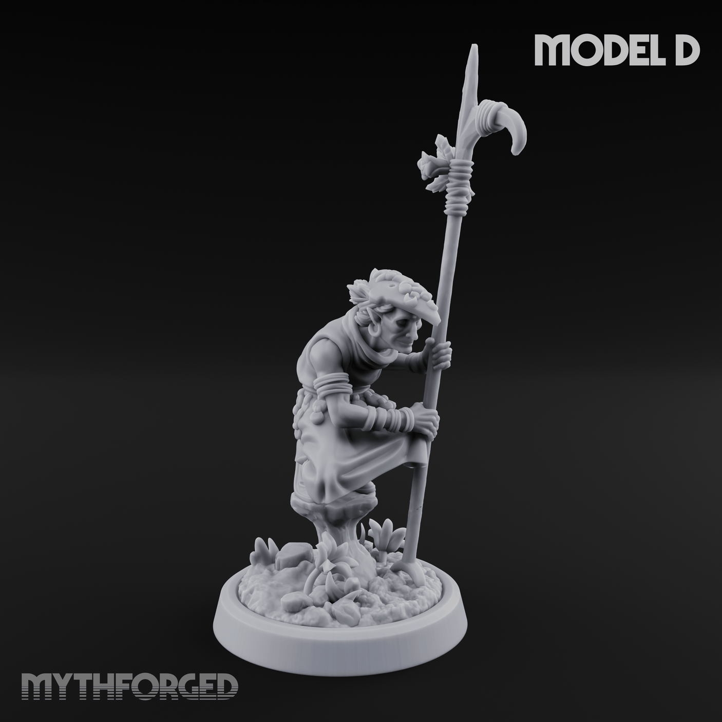 Whispering Wickedness Human Cultist D Miniature for Dungeons and Dragons, Pathfinder or other TTRPGs