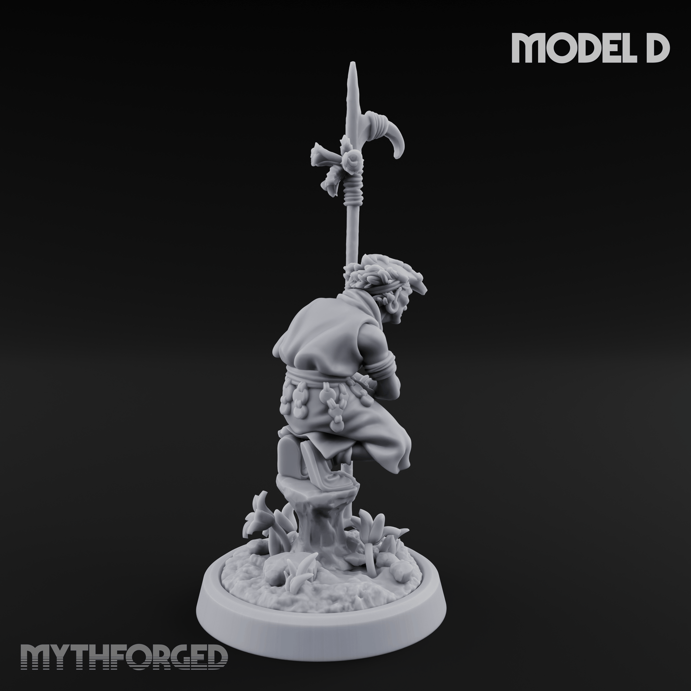 Whispering Wickedness Human Cultist D Miniature for Dungeons and Dragons, Pathfinder or other TTRPGs