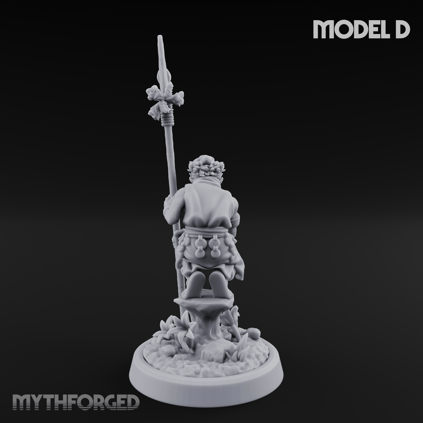 Whispering Wickedness Human Cultist D Miniature for Dungeons and Dragons, Pathfinder or other TTRPGs